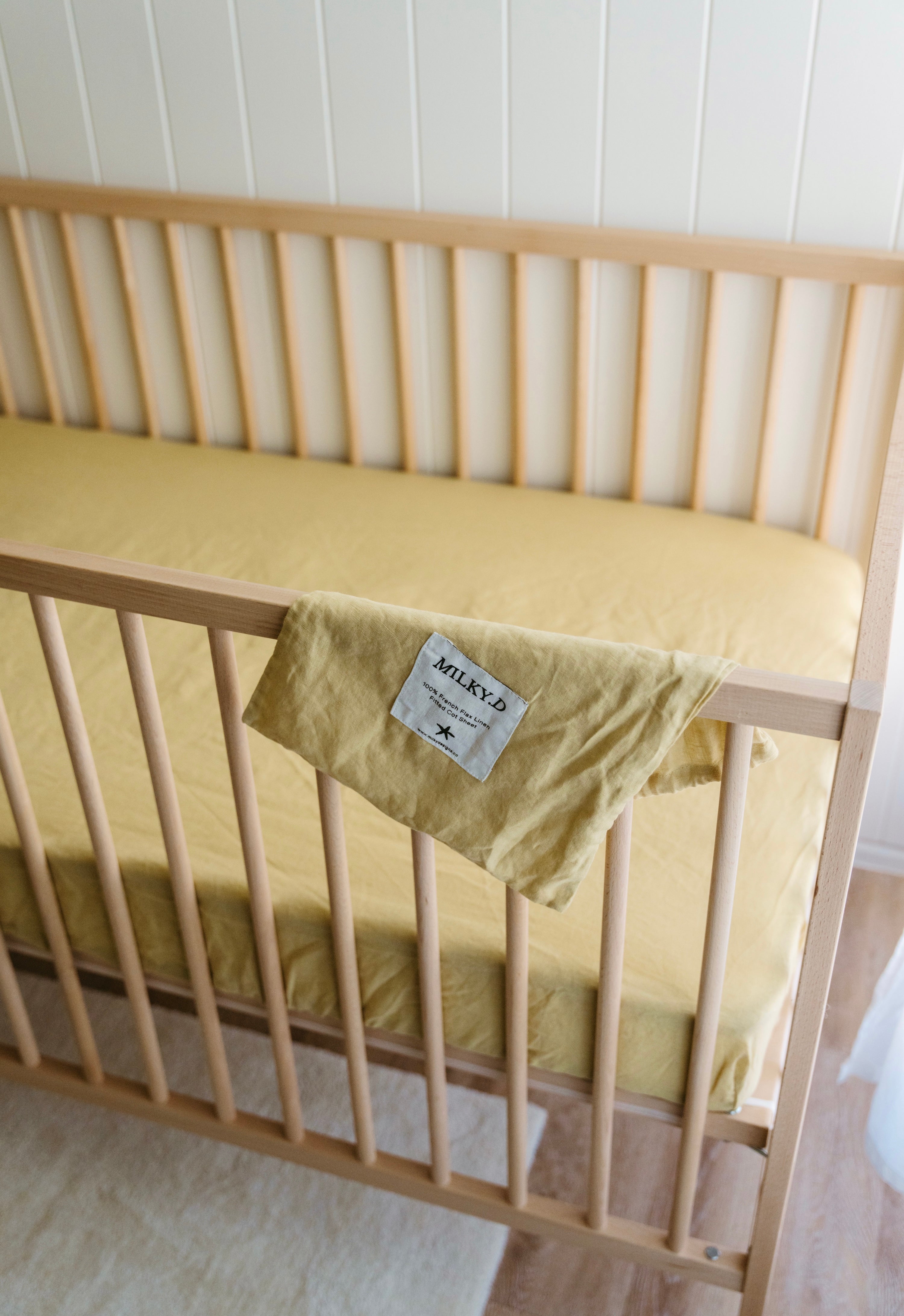 Honeydew Linen Bassinet Sheet
