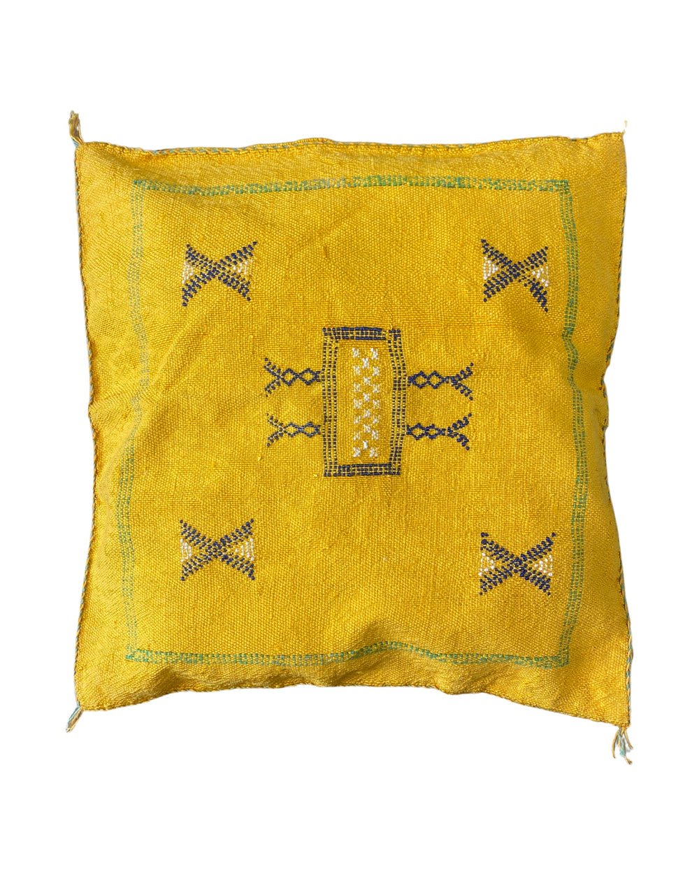 Cactus silk cushion - Yellow #2