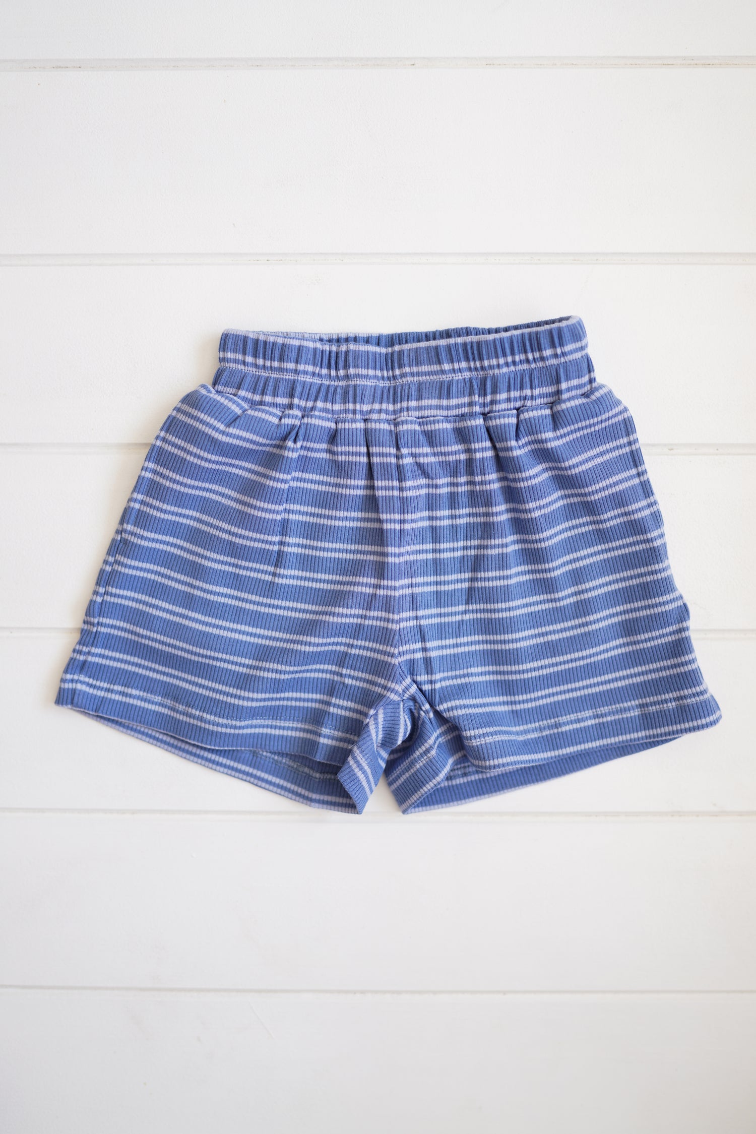 Rib Short - Blue stripe