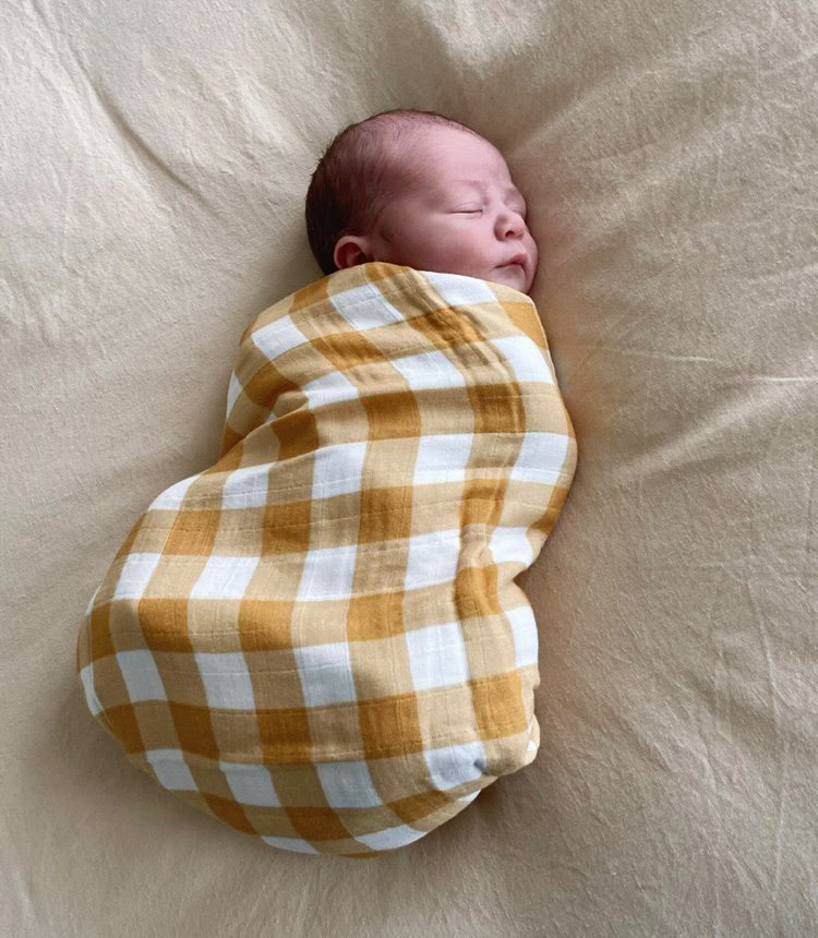 Toffee Gingham Wrap