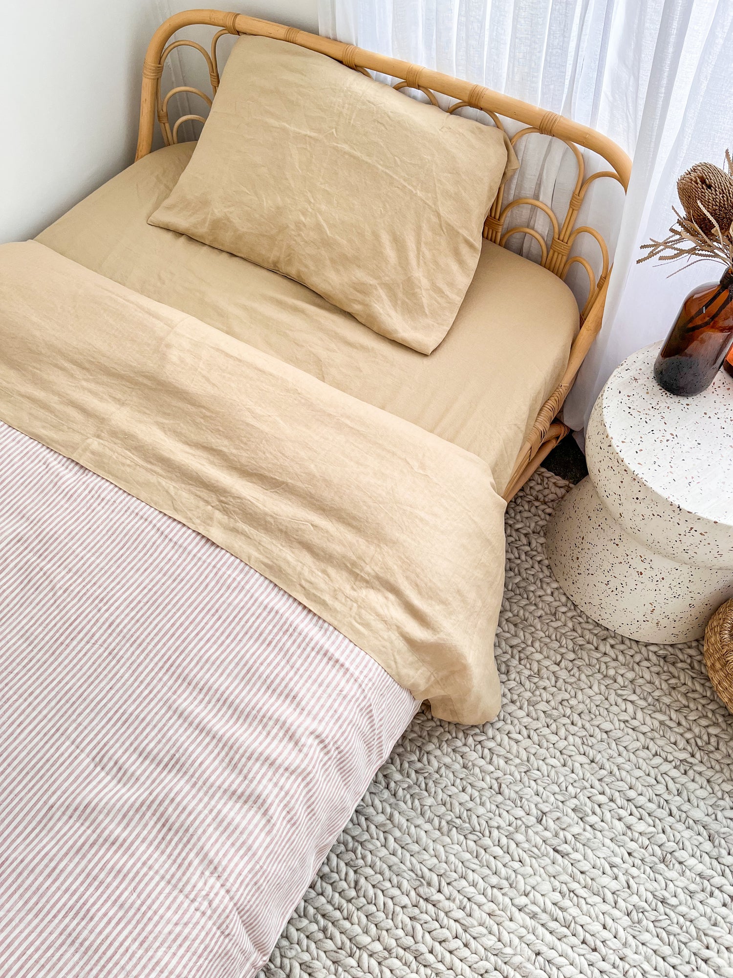 Pure Linen Sheets | SAND | S &amp; KS