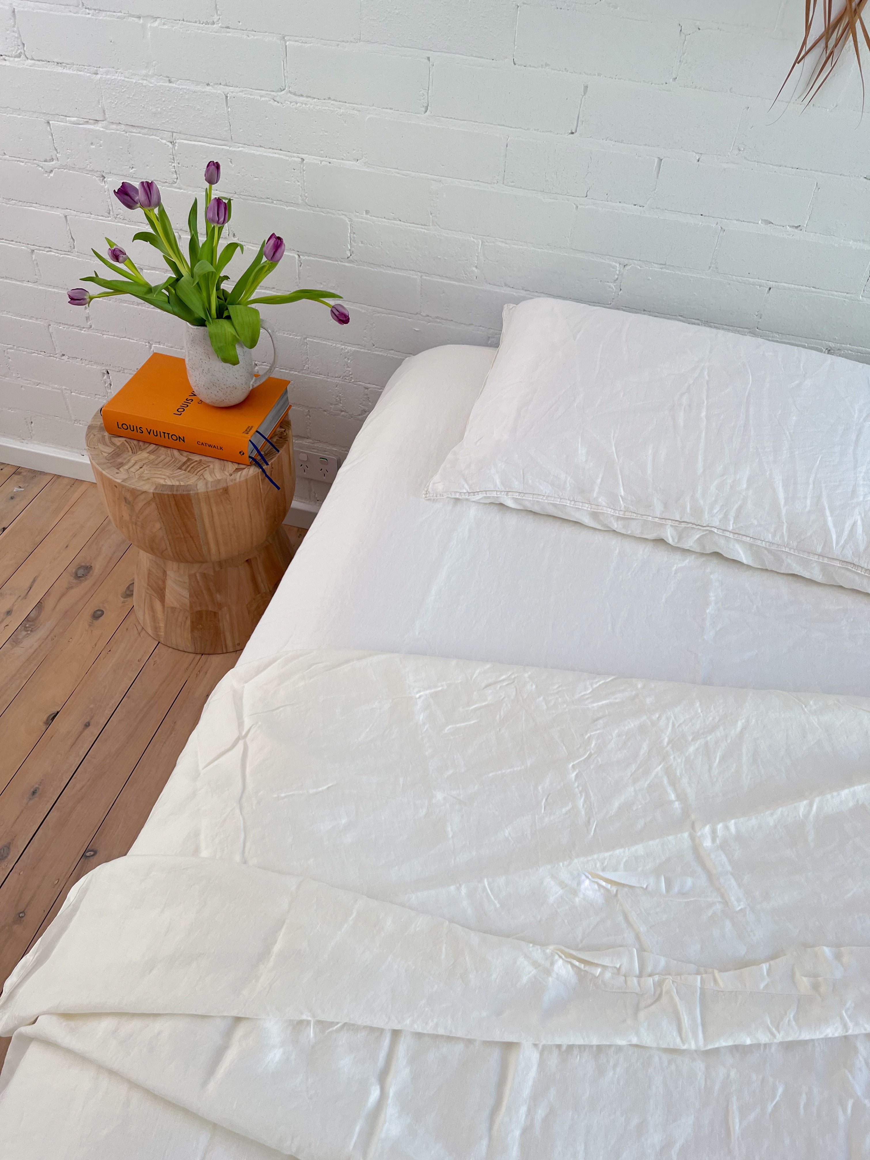 Pure Linen Sheets | WHITE