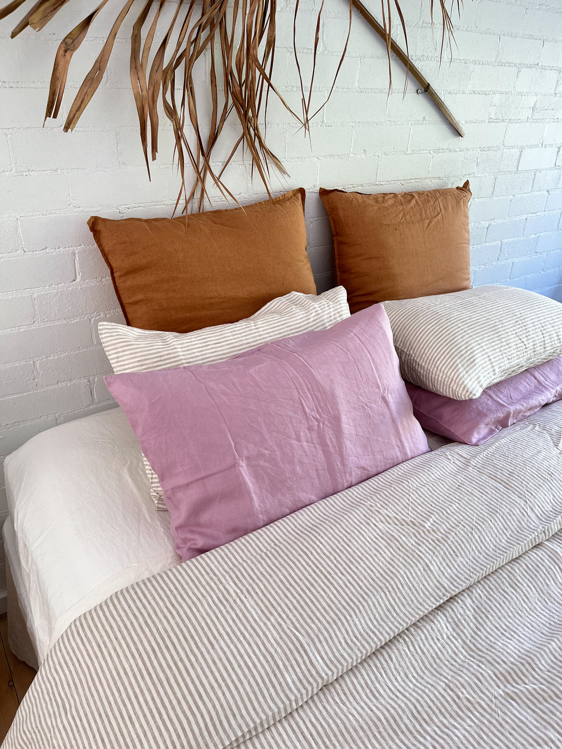 Lilac Linen Pillow Slip