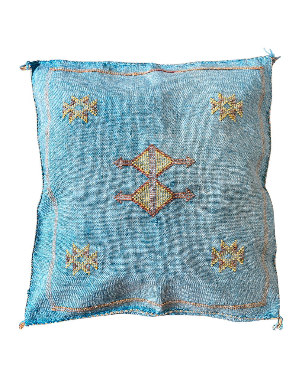 Cactus silk cushion - Blue #1