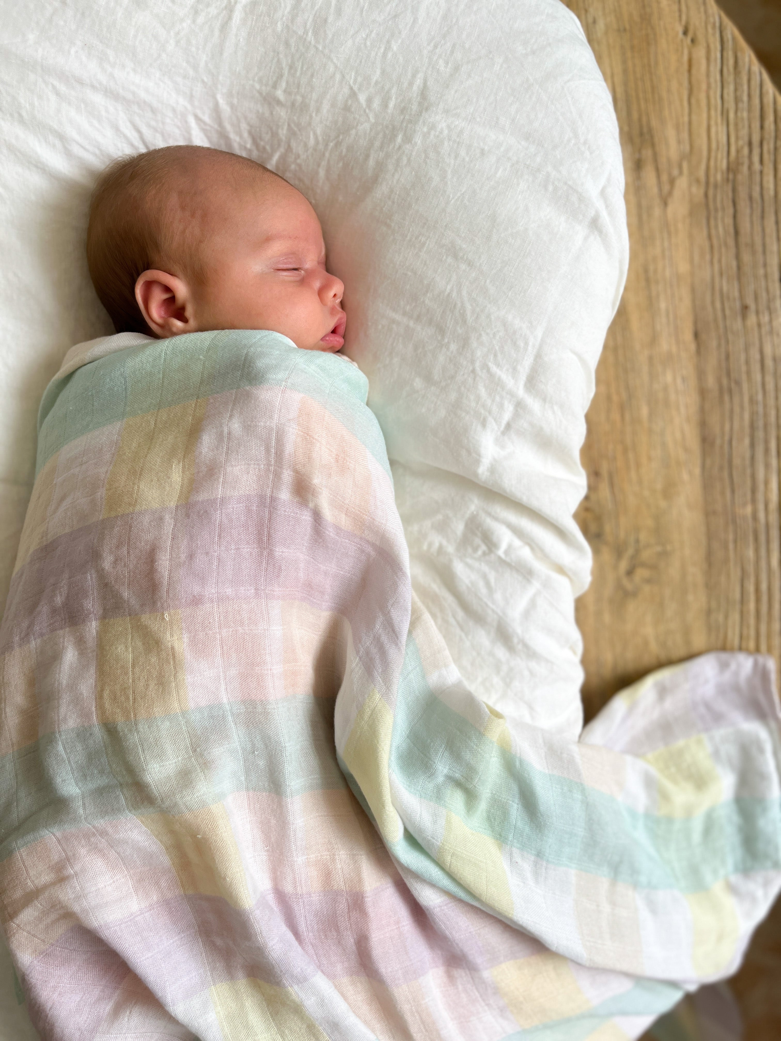 Rainbow Gingham Wrap