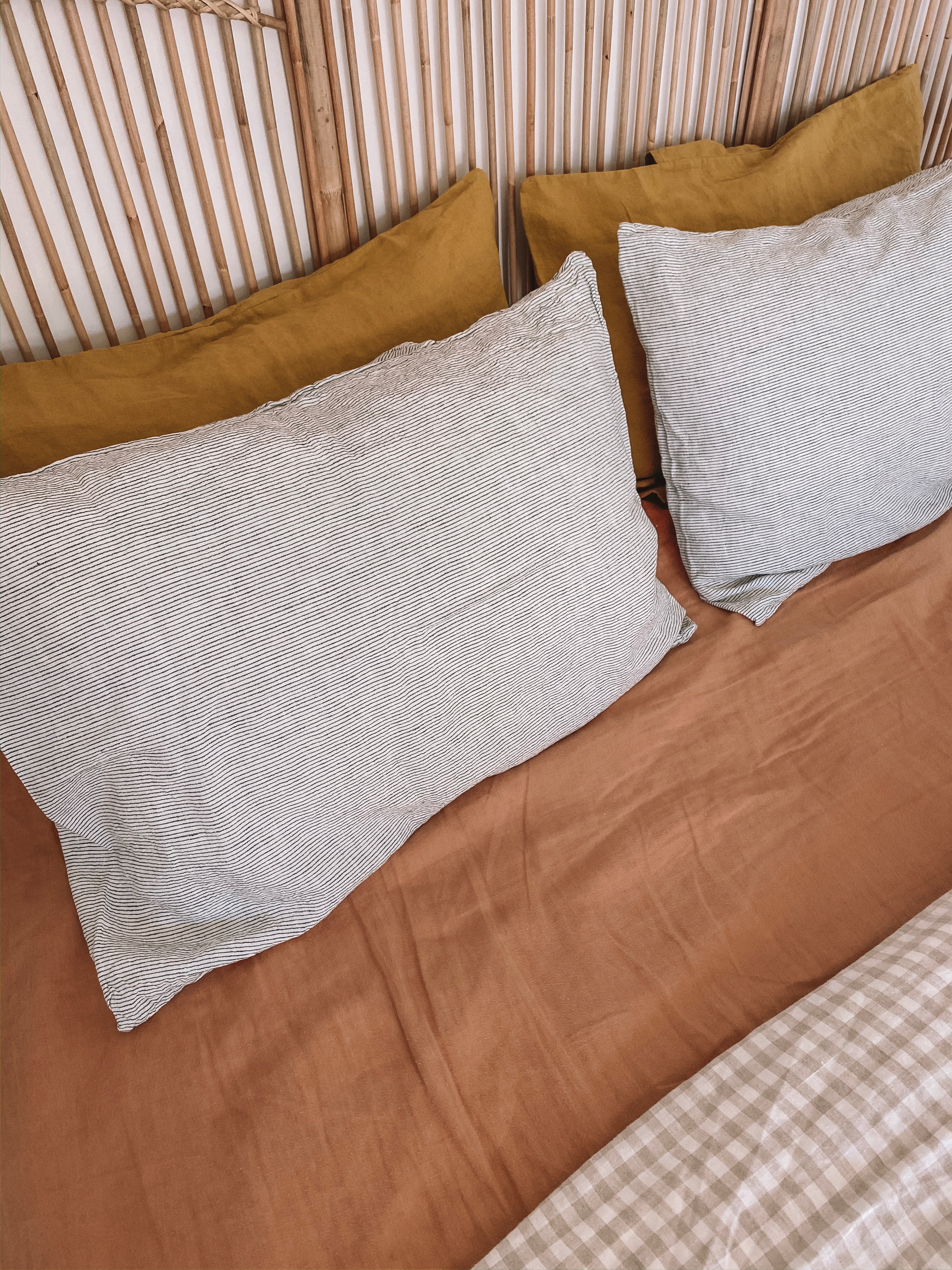 Pinstripe Linen Pillow Slip