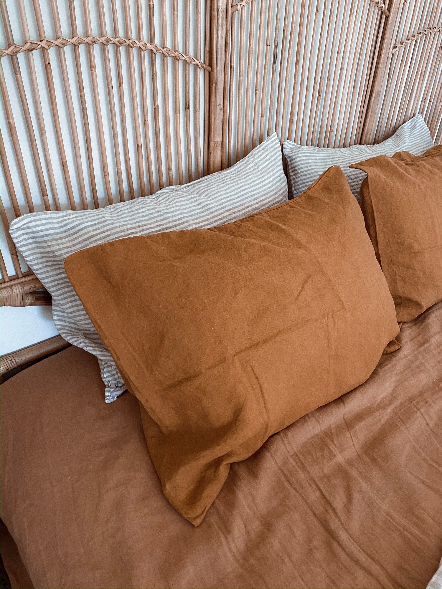 Clay Linen Pillow Slip