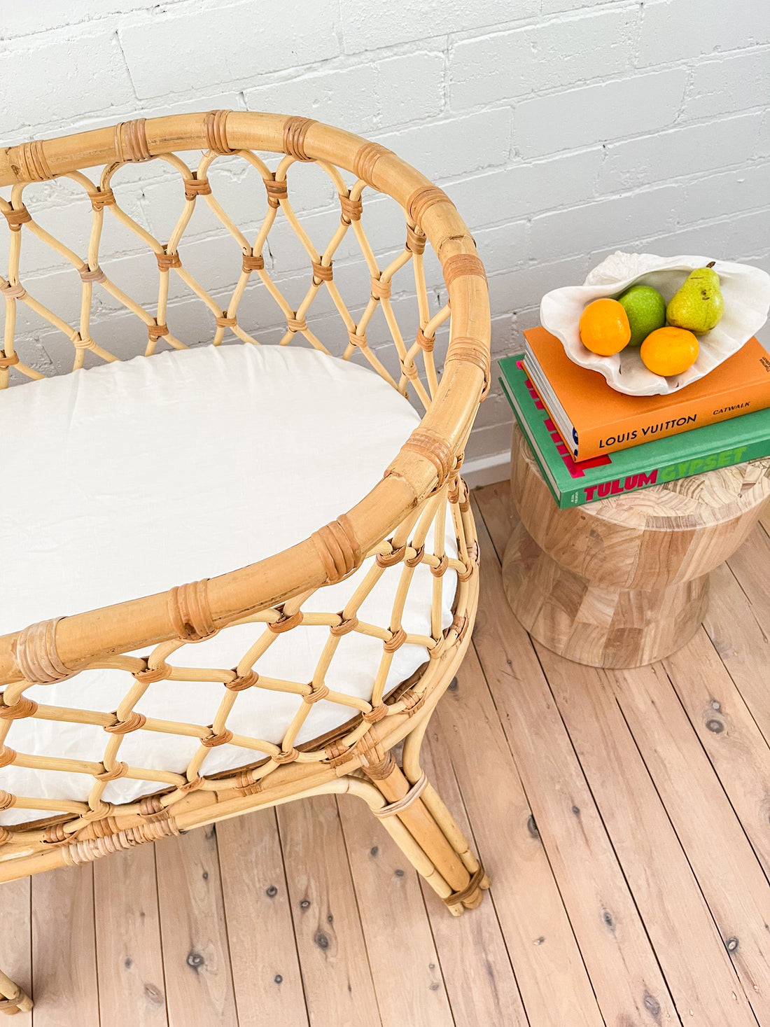 White Linen Bassinet Sheet